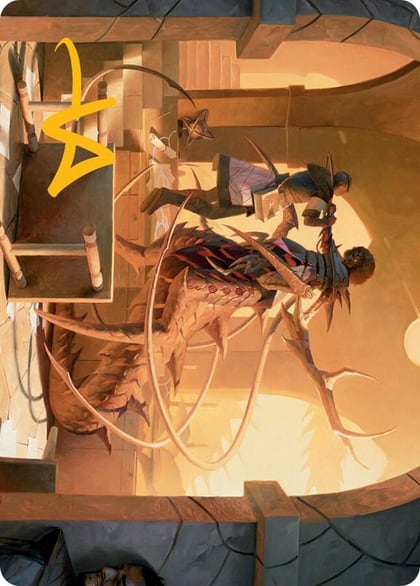 Rona, Tolarian Obliterator Art Card (Gold-Stamped Signature), Art Series: March of the Machine 17