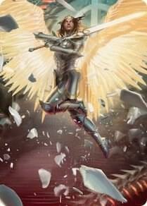 Archangel Elspeth Art Card, Art Series: March of the Machine 1
