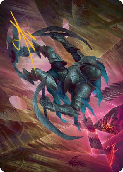 Xerex Strobe-Knight Art Card(Gold-Stamped Signature), Art Series: March of the Machine 20