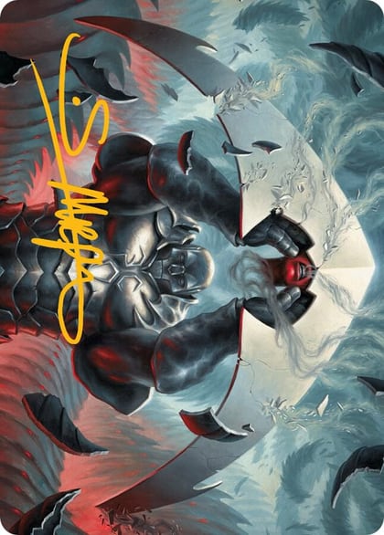 Mirrodin Avenged Art Card (Gold-Stamped Signature), Art Series: March of the Machine 26