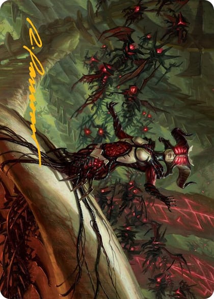 Sheoldred Art Card (Gold-Stamped Signature), Art Series: March of the Machine 28