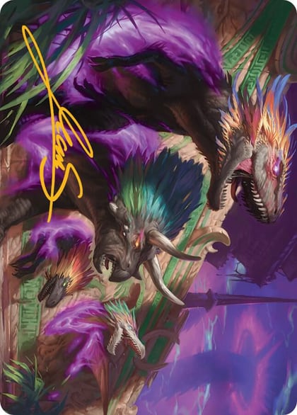 Burning Sun's Fury Art Card (Gold-Stamped Signature), Art Series: March of the Machine 29