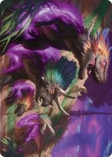 Burning Sun's Fury Art Card, Art Series: March of the Machine 29