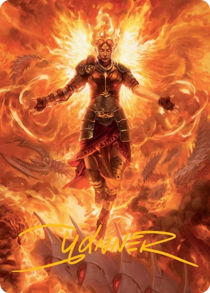 Chandra, Hope's Beacon Art Card (Gold-Stamped Signature), Art Series: March of the Machine 30