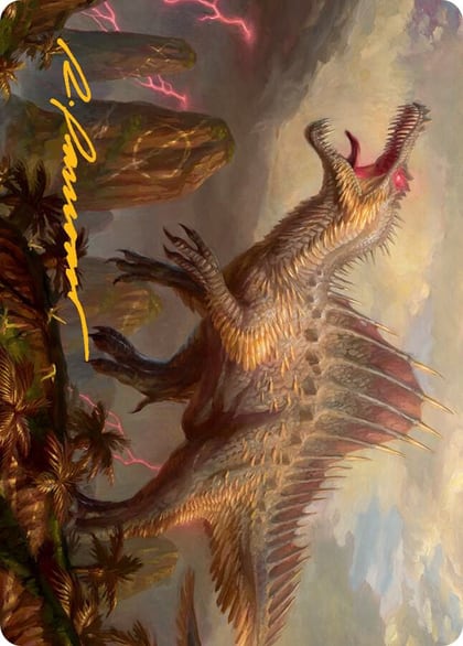 Etali, Primal Conqueror Art Card (Gold-Stamped Signature), Art Series: March of the Machine 31