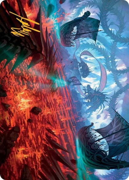 Invasion of Kaldheim Art Card (Gold-Stamped Signature), Art Series: March of the Machine 33