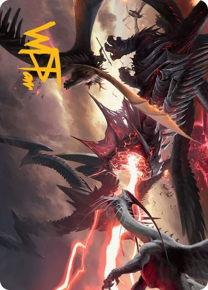 Invasion of Tarkir Art Card (Gold-Stamped Signature), Art Series: March of the Machine 34