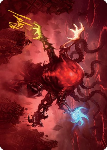 Omnath, Locus of All Art Card (51/81) (Gold-Stamped Signature), Art Series: March of the Machine 51