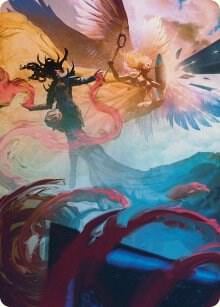 Drana and Linvala Art Card, Art Series: March of the Machine 58