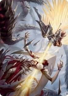 Elspeth's Smite Art Card, Art Series: March of the Machine 5