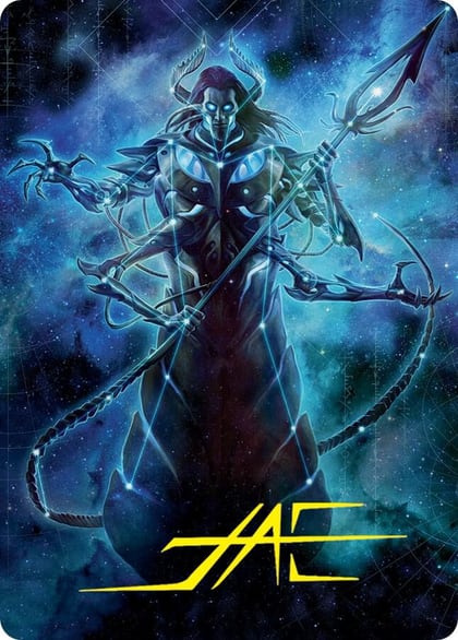 Heliod, the Warped Eclipse Art Card (Gold-Stamped Signature), Art Series: March of the Machine 60