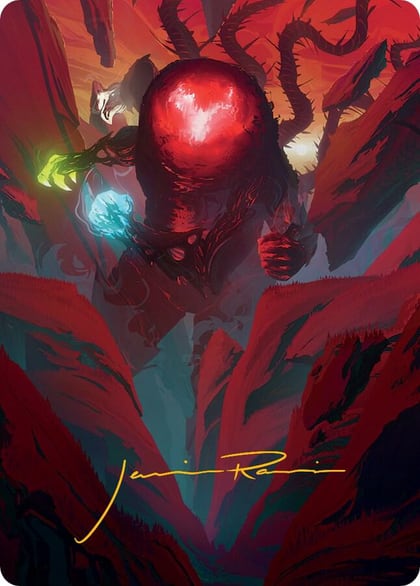Omnath, Locus of All Art Card (62/81) (Gold-Stamped Signature), Art Series: March of the Machine 62