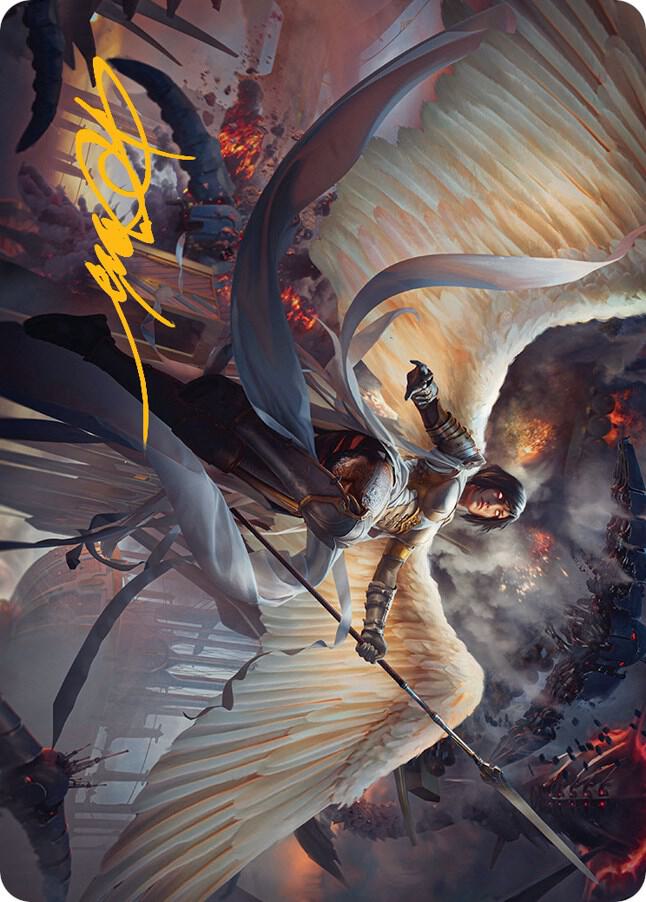 Serra Faithkeeper Art Card (Gold-Stamped Signature), Art Series: March of the Machine 7