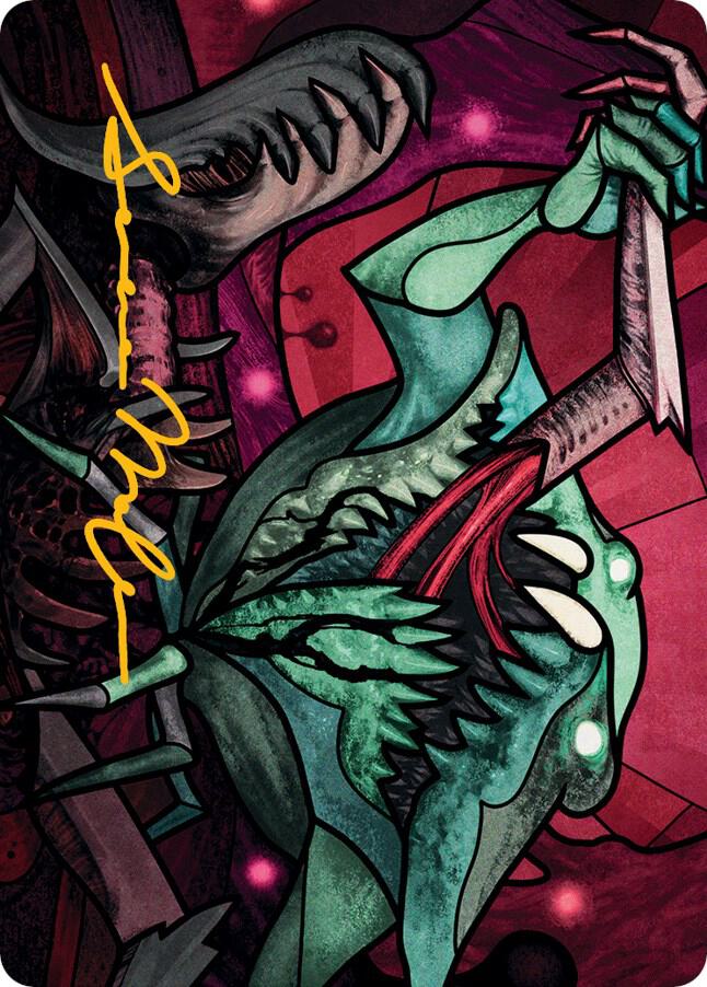 Yargle, Glutton of Urborg Art Card (Gold-Stamped Signature), Art Series: March of the Machine 72