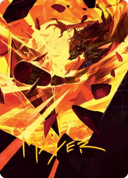 Zada, Hedron Grinder Art Card (Gold-Stamped Signature), Art Series: March of the Machine 75