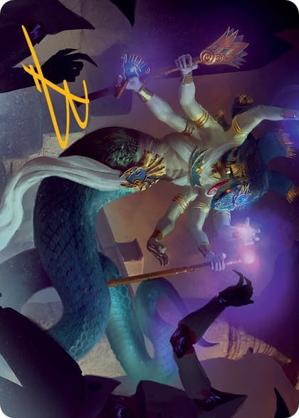 Imoti, Celebrant of Bounty Art Card (Gold-Stamped Signature), Art Series: March of the Machine 79