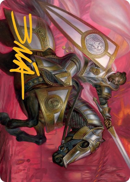 Sigiled Sentinel Art Card (Gold-Stamped Signature), Art Series: March of the Machine 9