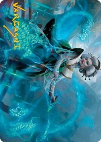 Bearer of Memory Art Card (Gold-Stamped Signature), Art Series: Kamigawa: Neon Dynasty 1
