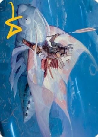 Sky-Blessed Samurai Art Card (Gold-Stamped Signature), Art Series: Kamigawa: Neon Dynasty 19