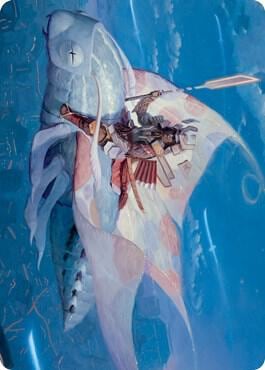 Sky-Blessed Samurai Art Card, Art Series: Kamigawa: Neon Dynasty 19