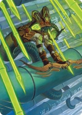 Bamboo Grove Archer Art Card, Art Series: Kamigawa: Neon Dynasty 20