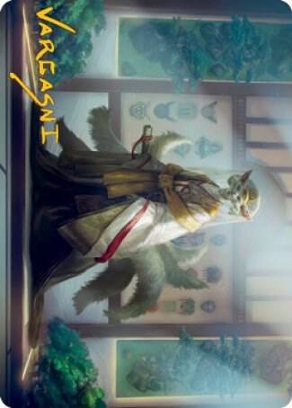 Light-Paws, Emperor's Voice Art Card (Gold-Stamped Signature), Art Series: Kamigawa: Neon Dynasty 23