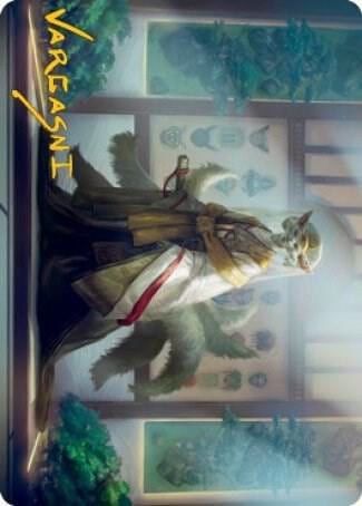 Light-Paws, Emperor's Voice Art Card (Gold-Stamped Signature), Art Series: Kamigawa: Neon Dynasty 23