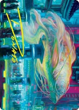Skyswimmer Koi Art Card (Gold-Stamped Signature), Art Series: Kamigawa: Neon Dynasty 3
