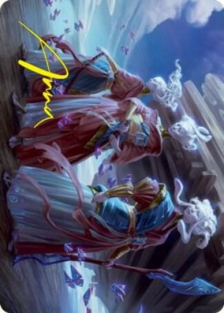 Guardians of Oboro Art Card (Gold-Stamped Signature), Art Series: Kamigawa: Neon Dynasty 30