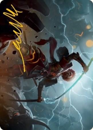 Raiyuu, Storm's Edge Art Card (Gold-Stamped Signature), Art Series: Kamigawa: Neon Dynasty 31