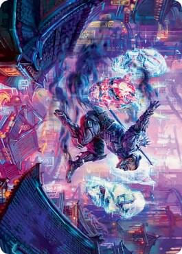 Thousand-Faced Shadow Art Card, Art Series: Kamigawa: Neon Dynasty 37
