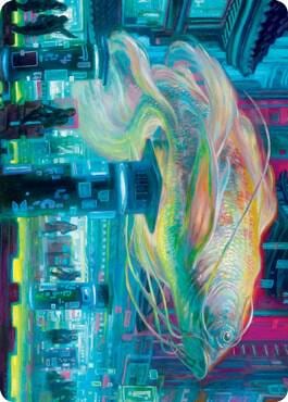 Skyswimmer Koi Art Card, Art Series: Kamigawa: Neon Dynasty 3