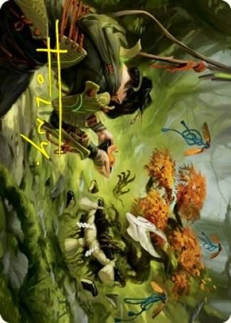 Commune with Spirits Art Card (Gold-Stamped Signature), Art Series: Kamigawa: Neon Dynasty 40