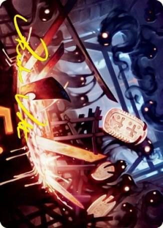 Smoke Spirits' Aid Art Card (Gold-Stamped Signature), Art Series: Kamigawa: Neon Dynasty 41