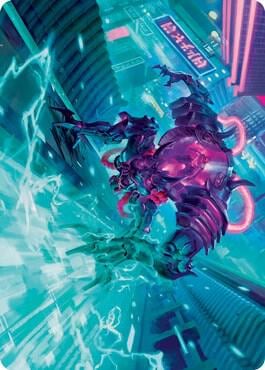 Surgehacker Mech Art Card, Art Series: Kamigawa: Neon Dynasty 45
