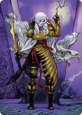 The Wandering Emperor Art Card (49/81), Art Series: Kamigawa: Neon Dynasty 49