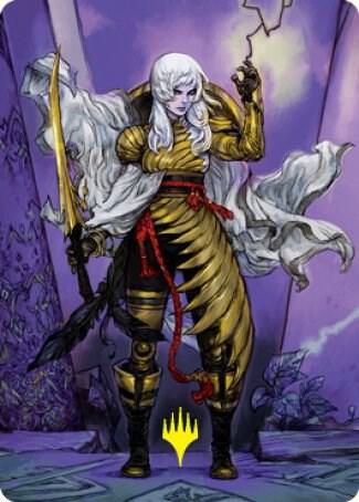 The Wandering Emperor Art Card (49/81) (Gold-Stamped Signature), Art Series: Kamigawa: Neon Dynasty 49