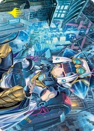 Covert Technician Art Card (Gold-Stamped Signature), Art Series: Kamigawa: Neon Dynasty 51