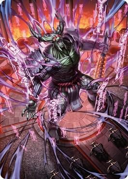 Hidetsugu, Devouring Chaos Art Card, Art Series: Kamigawa: Neon Dynasty 56