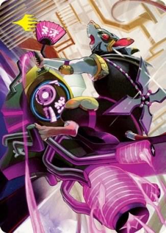 Nashi, Moon Sage's Scion Art Card (Gold-Stamped Signature), Art Series: Kamigawa: Neon Dynasty 59