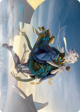 Moonfolk Puzzlemaker Art Card, Art Series: Kamigawa: Neon Dynasty 6