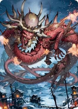Atsushi, the Blazing Sky Art Card (61/81), Art Series: Kamigawa: Neon Dynasty 61