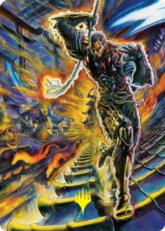 Kaito Shizuki Art Card (71/81) (Gold-Stamped Signature), Art Series: Kamigawa: Neon Dynasty 71