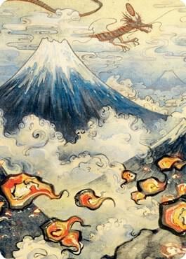 Mountain (299) Art Card, Art Series: Kamigawa: Neon Dynasty 78