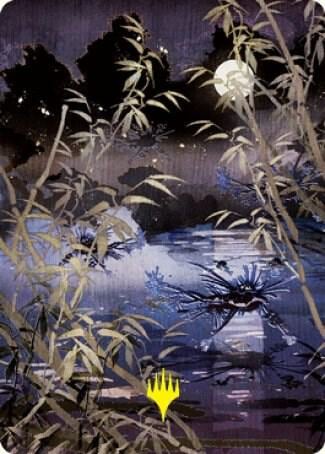 Swamp (297) Art Card (Gold-Stamped Signature), Art Series: Kamigawa: Neon Dynasty 81