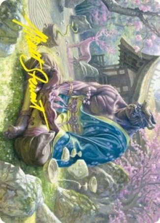 Kosei, Penitent Warlord Art Card (Gold-Stamped Signature), Art Series: Kamigawa: Neon Dynasty 8