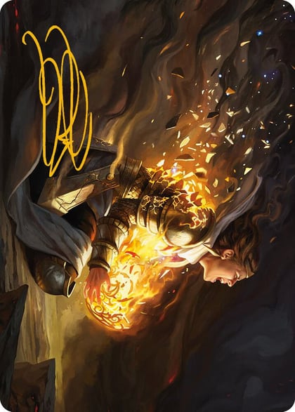Vanish into Eternity Art Card (Gold-Stamped Signature), Art Series: Phyrexia: All Will Be One 10