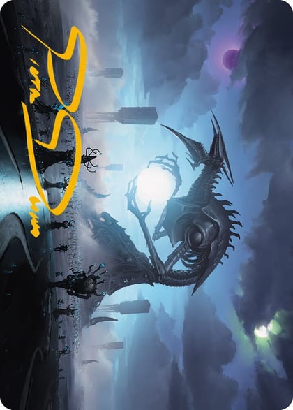 Blue Sun's Twilight Art Card (Gold-Stamped Signature), Art Series: Phyrexia: All Will Be One 13