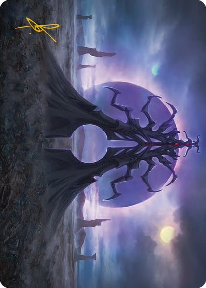 Black Sun's Twilight Art Card (Gold-Stamped Signature), Art Series: Phyrexia: All Will Be One 19