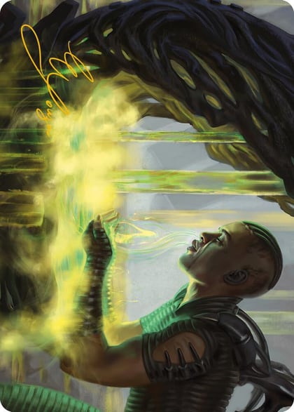 Necrogen Communion Art Card (Gold-Stamped Signature), Art Series: Phyrexia: All Will Be One 21